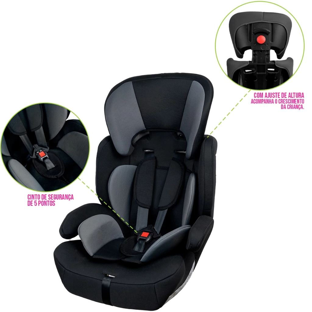 Cadeirinha De Carro Assento Elevação Infantil De 9 A 36 Kg