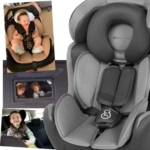 Cadeirinha Reclinável Luli Galzerano Grafite 25kg Para Carro Cor Cinza Automotiva