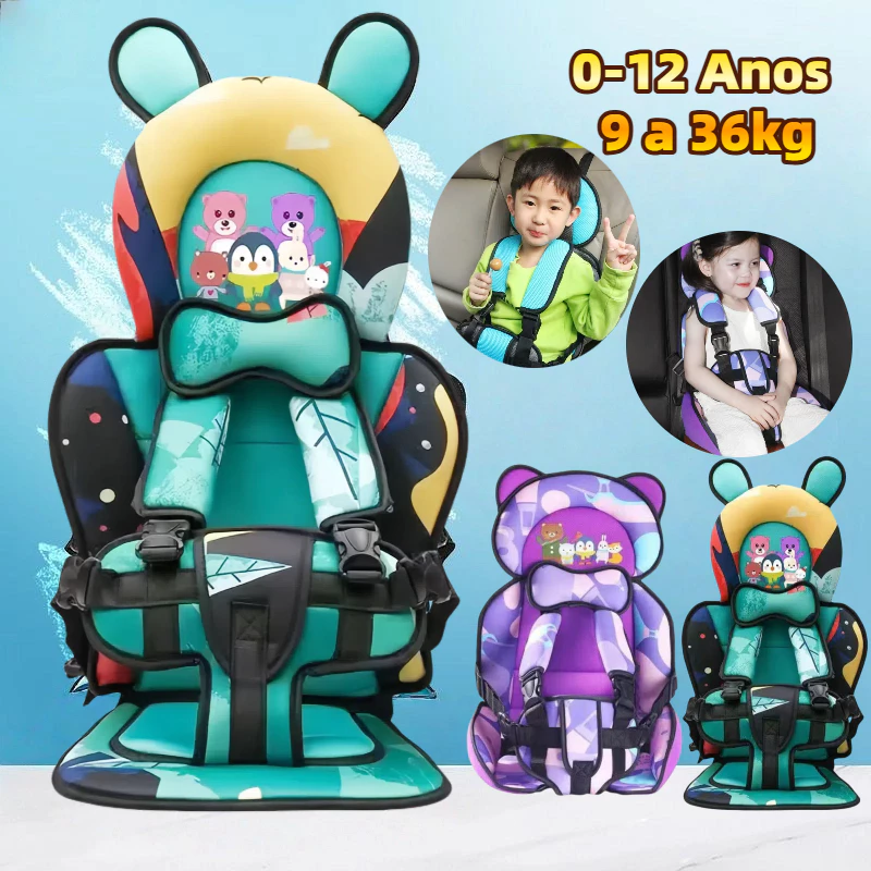 Cadeirinha de Assentos Segurança para Carro Bebê e Criança 0-12 Anos 9 a 36kg Comforto