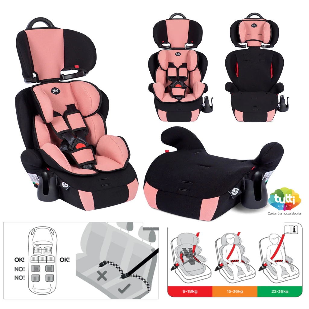 Cadeira, Cadeirinha para Carro Bebê e Criança, a partir de 1 ano de 9kg a 36kg