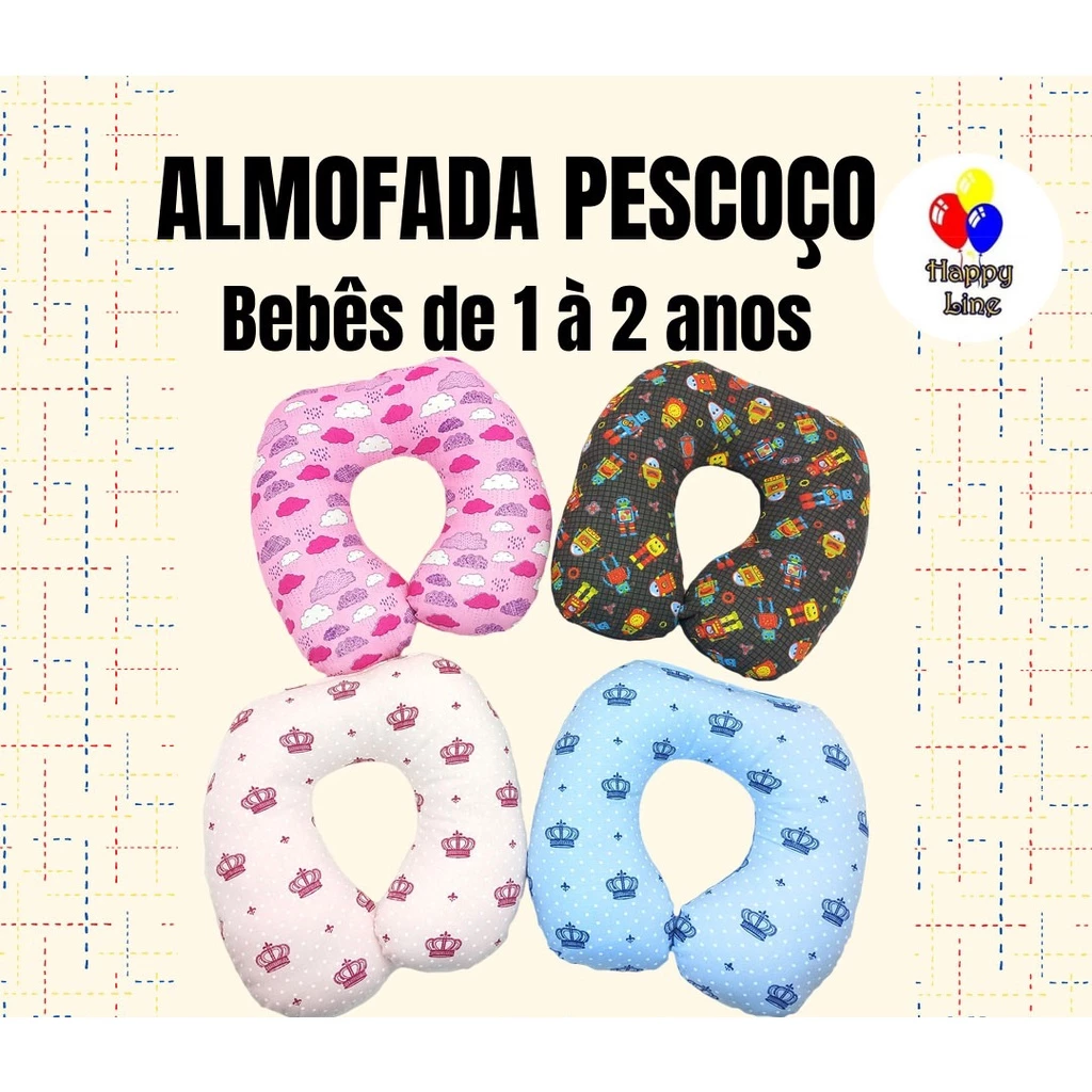 Almofada Bebê Protetora de Pescoço Crianças 0 até 2 anos de idade Pronta Entrega