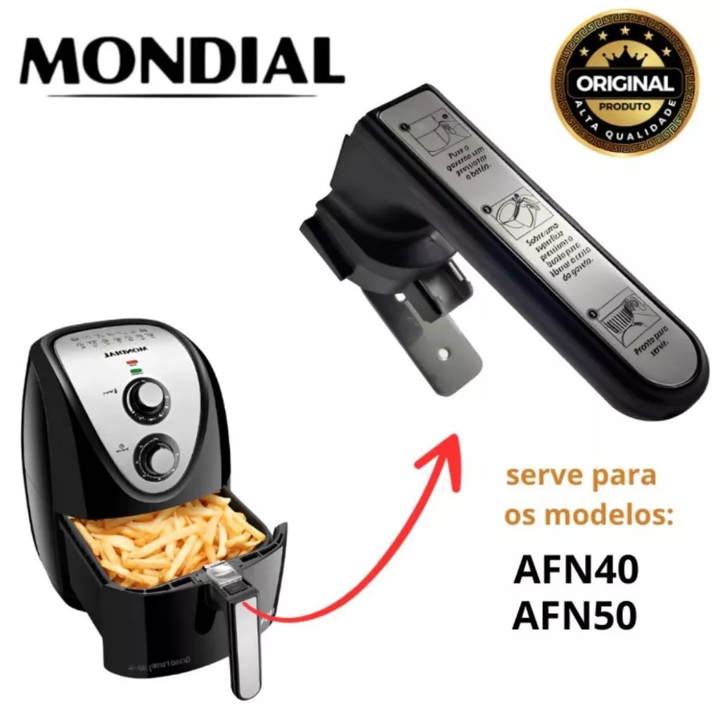 Mondial AFN-40 AFN-50-RI Air Fryer Handle Puller Black Original