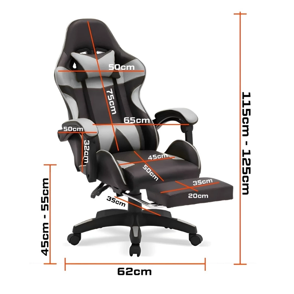 Cadeira Gamer Premium Escritório Giratória 360º Reclinável Apoio