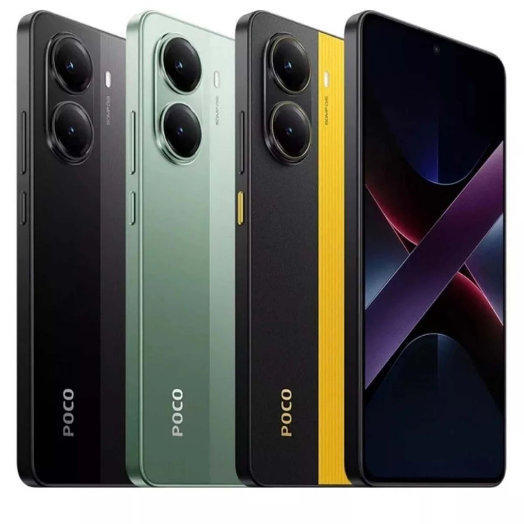 Celular Poco X7 PRO 256GB Preto/Amarelo 8G BRAM Dual SIM 5G 120Hz 6000mAh Câmera Tripla 50MP NFC