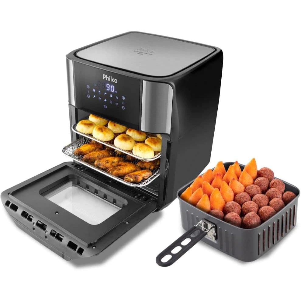 Fritadeira Elétrica Air Fryer Oven Forno Philco 12L Digital PFR2200P