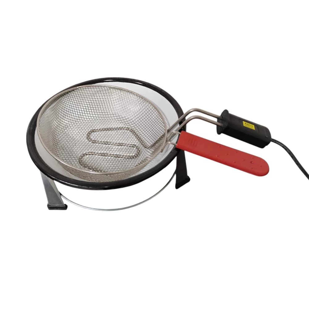 Fritadeira Elétrica 3,5 litros Esmaltado 220v Aramado Bipartido