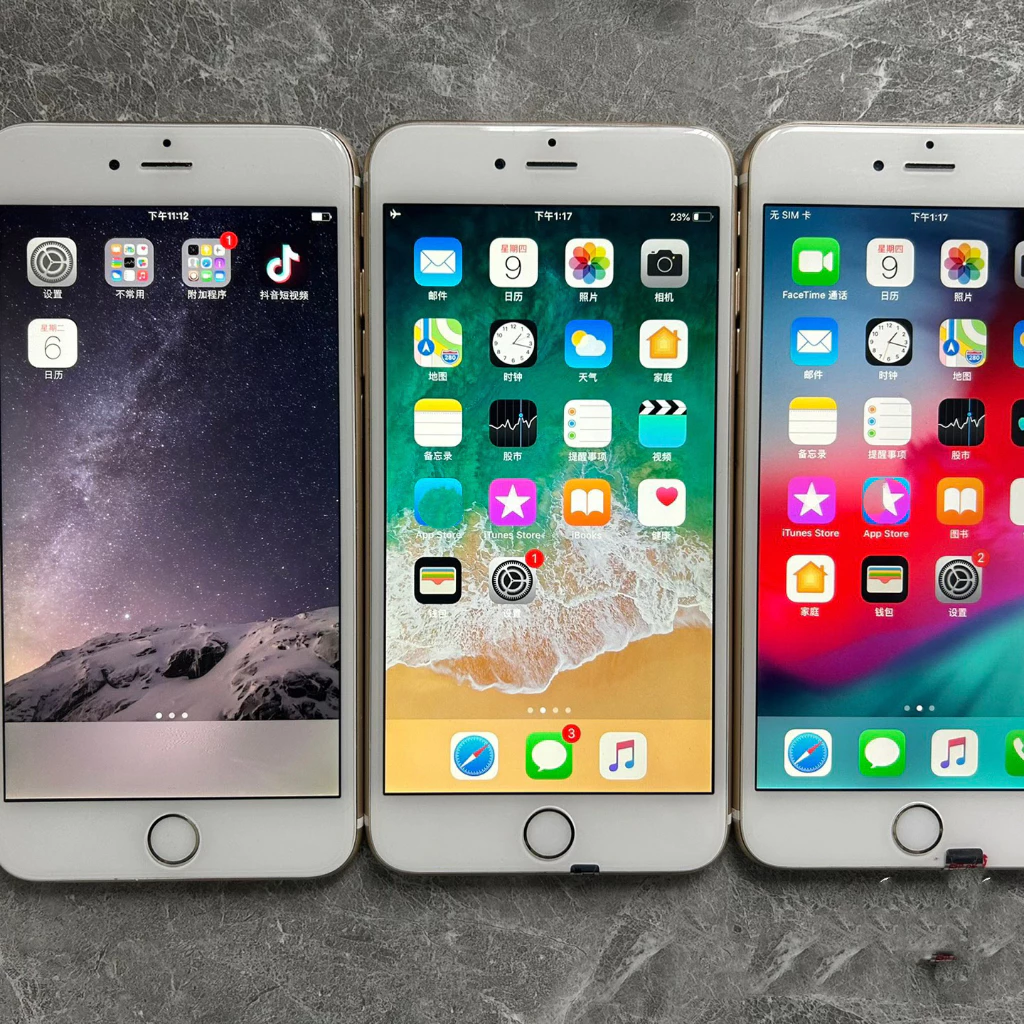 (Cabo Gratuito) celular usado e barato Original iphone 6 16GB/6PLUS 16GB Telefone inteligente de segunda mão global