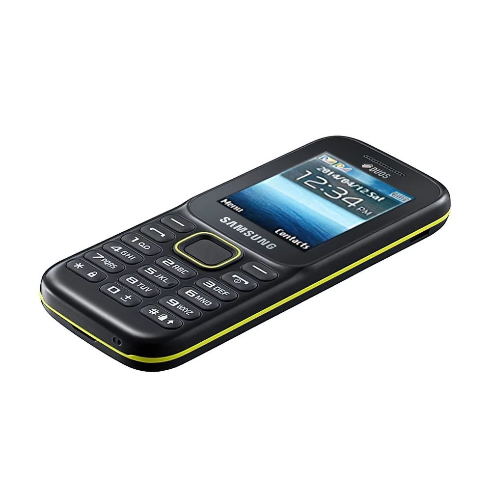 Novo Telefone Celular Original Samsung Guru Music 2 SM-B310E Compartimento Para Cartão Duplo SIM